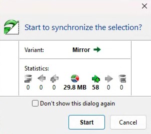 Synchronization Confirmation